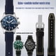 thumbnail image 2 of Correa de reloj de piel de vacuno + nailon para IWC Mark Pilot Prince Bertolo Portugal, hebilla plegable, pulsera de 20 y 21 mm para hombre, 2 of 5