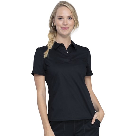 Cherokee Workwear Revolution Women's Scrubs Top Snap Front Polo WW698