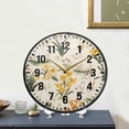 thumbnail image 4 of Yayeee Wall Clock Battery Operated 9.5" Silent Quartz Non-Ticking for Living Room Decor, White Rabbits, 4 of 8