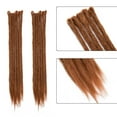 thumbnail image 2 of MesaSe Rallonge de Dreadlocks Ombrée pour Cheveux Hip-Hop Synthétique Résistante à la Chaleur Crochet Tressage Fait Main Rallonge Torsadée Tressage pour Femmes Auburn Foncé 20”-35g, 2 of 5