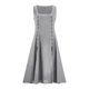 thumbnail image 4 of mfyjkho Vestidos midi para mujer, Vestidos de mujer de cuello cuadrado, sin mangas, de color liso, con cordón y estilo medieval. Vestidos de otoño xl, 4 of 7