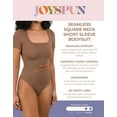 thumbnail image 2 of Joyspun Women's Seamless Slimming Bodysuit with Short Sleeves, Sizes S-XXXL, 2 of 6