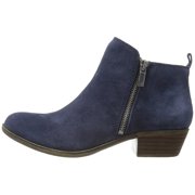 Lucky Brand Basel Navy Suede Low Cut Almond-Toe Ankle Booties BRIGHT BLUE (9.5, BRIGHT BLUE)