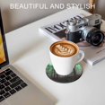thumbnail image 6 of Green Forest Coasters Set of 2, Absorbent Coasters for Drinks, Vintage Foggy Woods Tree Coaster for Desk Coffee Table Protection, Home Decor House Warming Gifts 4", 6 of 8