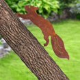 thumbnail image 1 of Rusty Running Squirrel Decorative Metal Squirrel Silhouette Creative Statue Ornament Iron Tree Decorative Band Rusty Patina Garden Sculpture Patio, 1 of 5