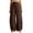 Coffee, variant on Women‘s Fashion Wide Leg Trousers – High Waist Loose Fit Palazzo Pants with Classic Plaid Design Comfortable Daily Wear BeigeC M