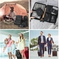 thumbnail image 7 of 8 Sets Luggage Packing Organizers for Travel Accessories, Travel Essentials, Including Waterproof Shoe Storage Bag Convenient Packing Pouches Clothing Underwear Bag for Traveller, Black, 7 of 7