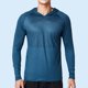 thumbnail image 1 of pstuiky camisa de manga larga para hombre, Blusa deportiva transpirable de manga larga con capucha para hombre, color liso camisetas de hombre xl, 1 of 4