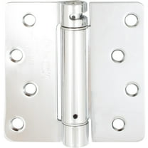 Self-Closing Door Hinge, 4 Inches, 1/4" Radius Corner, Polished Chrome by Stone Harbor Hardware