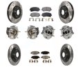 thumbnail image 1 of Transit Auto Front Rear Hub Bearing Assembly Coated Disc Brake Rotor and Semi-Metallic Pad Kit (10Pc) for Car 2015 Mazda CX-5 FWD with Electric Parking - Left Right (Driver Passenger) KBB-120475, 1 of 2