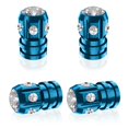 thumbnail image 1 of Quarkace Tapones Para Válvulas De Neumáticos, Tapones Para Válvulas Con Diamantes De Imitación Brillantes, Paquete De 4 Para Coches, Todoterrenos, Camiones, Motocicletas, Bicicletas, Revestimiento Ant, 1 of 5
