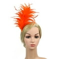 thumbnail image 3 of Fgnfyis Colorful Fancy Flapper Feather Headband Headpiece for Themed Parties And Orange_004, 3 of 5