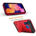 thumbnail image 3 of Samsung Galaxy A30 Case, STARSHOP Full Cover Heavy Duty Dual Layers Phone Cover with Kickstand and Locking Belt Clip-Red, 3 of 5