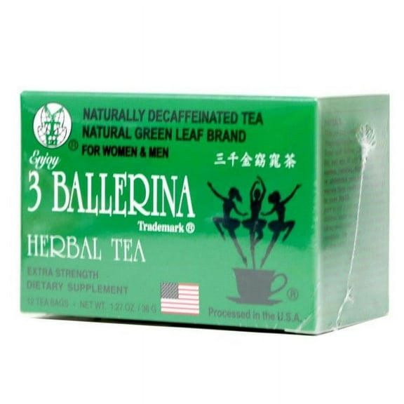 3 Ballerina Tea 3 Extra Strength Tea Bags 12ct (00881)