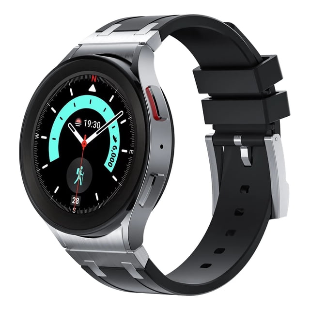 Correa de Silicona Líquida para Galaxy Watch 7/6/5/4 Fe, Unisex, Deportiva, Resistente al Agua
