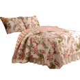 thumbnail image 1 of Juego de cama Benzara BM14961 con estampado de mariposas queen, 3 piezas, 1 of 5
