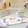 thumbnail image 6 of Yayeee Dish Drying Mat for Kitchen Counter 18"x24" Microfiber Absorbent Pad, Magical Halloween Ghost, 6 of 7