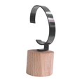 thumbnail image 2 of Milageto Watch Display Stand Organization Wooden Base Pocket Watch Stand Watch Holder Black, 2 of 8