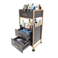 thumbnail image 4 of Miumaeov Mobile Salon Trolley Cart with 3 Drawers & Dryer Holder Hairstylist Storage Cart, 4 of 16