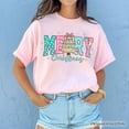thumbnail image 5 of Merry Christmas Coquette Tree T-Shirt, Preppy Retro Holiday Gift Tee, 5 of 8