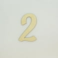 thumbnail image 1 of 1 Pc, 12 Inch X 1/8 Inch Thick Lavanderia Font Wood Numbers 2 Great For Craft Project, 1 of 3