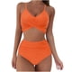 thumbnail image 2 of Ichuanyi Womens Swimsuits Clearance Swimsuits For Women 2 Piece Hawaiian Tropical Print Swim Cami Bra And Ruffles Bathing Sets Beachwear Ichuanyi Ichuanyi, 2 of 9