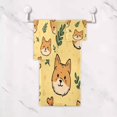 thumbnail image 5 of 3 Sizes Towel Set - Bath Towel, Hand Towel & Washcloth for Daily Household Use Sunny Shiba Buddies, 5 of 8