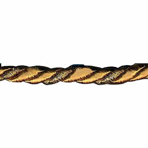 Wrights Metallic Twisted Cord, Gold, 5/16" x 12 yds