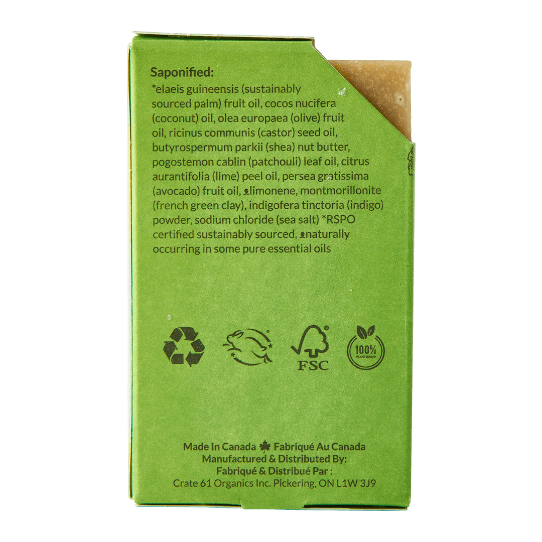 Crate 61 Patchouli Lime Soap 110g. 4oz.