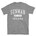 thumbnail image 1 of Sunman Indiana Classic Established Men's Cotton T-Shirt, 1 of 1