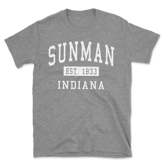 Sunman Indiana Classic Established Men's Cotton T-Shirt