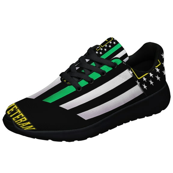 U S Army Veteran Shoes Sneakers for Women Men Black Size 3.5