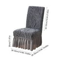 thumbnail image 3 of LiUMX Jacquards Dining Chair Cover - High-Elasticity Polyester, 38-52x45-60cm, Skirt-Style with Thickened Elastic for Home, Hotel, Wedding & Party Decor in 6 Colors, 3 of 5