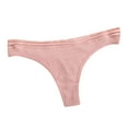thumbnail image 2 of HUPOM Womens Panties Girls Panties Thong Activewear None Elastic Waist Pink M, 2 of 5