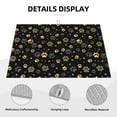 thumbnail image 3 of Honeii Gold Dog Paw Print Kitchen Drying Mat Coffee Bar Mat Hide Stain Coffee Maker Mat for Countertops Coffee Pot Dish Drying Mat, 3 of 7