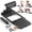 Black-Multi, variant on 3‑in‑1 Leg Press Hack Squat Machine with Stretch Board – Adjustable Leg Press Machine for Home Gym with Full Range of Motion & Ultra-Quiet Pulley System