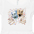 thumbnail image 4 of Inktastic Tragedy and Comedy Stage Masks Girls Baby Dress, 4 of 5