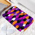 thumbnail image 6 of 1pc Halloween Ghosts Absorbent Non-Slip Bathroom Thickened Flannel Rug Decor,Soft,Quick Drying,Suitable For Indoor/outdoor Use,Bathrooms,Bedrooms,Kitchens,Terrace,Laundry Rooms,16"x24", 6 of 9