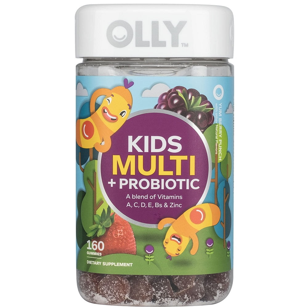 Olly Kids Multi + Probiotic Yum Berry Punch Vitamin Gummies 160 count