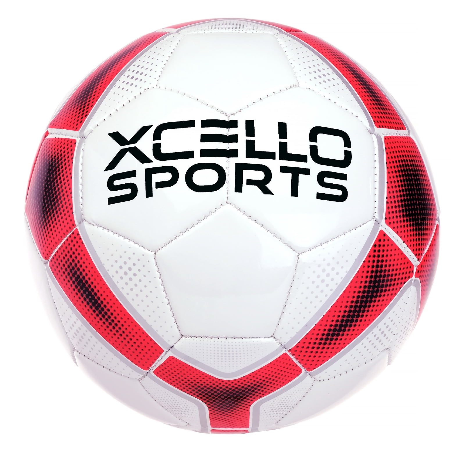Xcello Sports Soccer Ball Size 5, Premium Durable Tbu Cover Small Soccer Ball, Youth Soccer Ball with Pump, Official Match Size and Weight, Blue/Red, Pack of 2