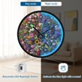 thumbnail image 5 of Indoor 12' Voice-Activated Luminous Decoration Wall Clock With LED Night Light Upward Gaze, 5 of 8