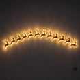 thumbnail image 4 of 3D Light-Up Wooden Reindeer Christmas Decor,12 Pack Warm Backlit Peel & Stick Entryway Glow, Handmade Real Wood LED Reindeer Christmas Wall Decor, for Living Room, Bedroom, Fireplace, 4 of 10