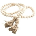 thumbnail image 1 of Wooden Beads with Tassels Wood String Beads Decorative Beads Rustic Home Decor, 1 of 6