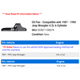 thumbnail image 2 of Pan - Compatible with 1987 - 1990 Jeep Wrangler 4.2L 6-Cylinder 1988 1989, 2 of 2