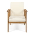thumbnail image 5 of Acacia Wood Outdoor Club Chair with Cushions and Rope Arms, 5 of 7