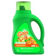 Gain Island Fresh He, 32 Loads Liquid Laundry Detergent, 50 Fl oz
