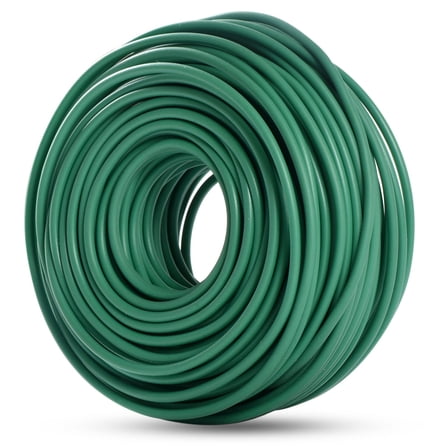 Garden Flexible Wire 88 Feet Soft Twist Plant Ties for Vines Office Organization DIY Home Decor Bendable Rubber Tape Green