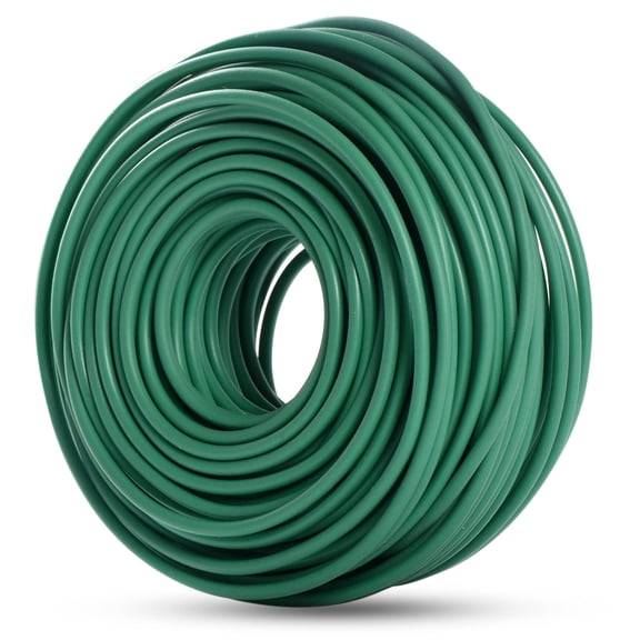 Garden Flexible Wire 88 Feet Soft Twist Plant Ties for Vines Office Organization DIY Home Decor Bendable Rubber Tape Green