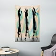 thumbnail image 1 of Urban Graffiti Tapestry, Silhouette of Teenage Graffiti Artists Spraying on Pastel Toned Brick Walls, Wall Hanging for Bedroom Living Room Dorm Decor, 40W X 60L Inches, Multicolor, by Ambesonne, 1 of 2