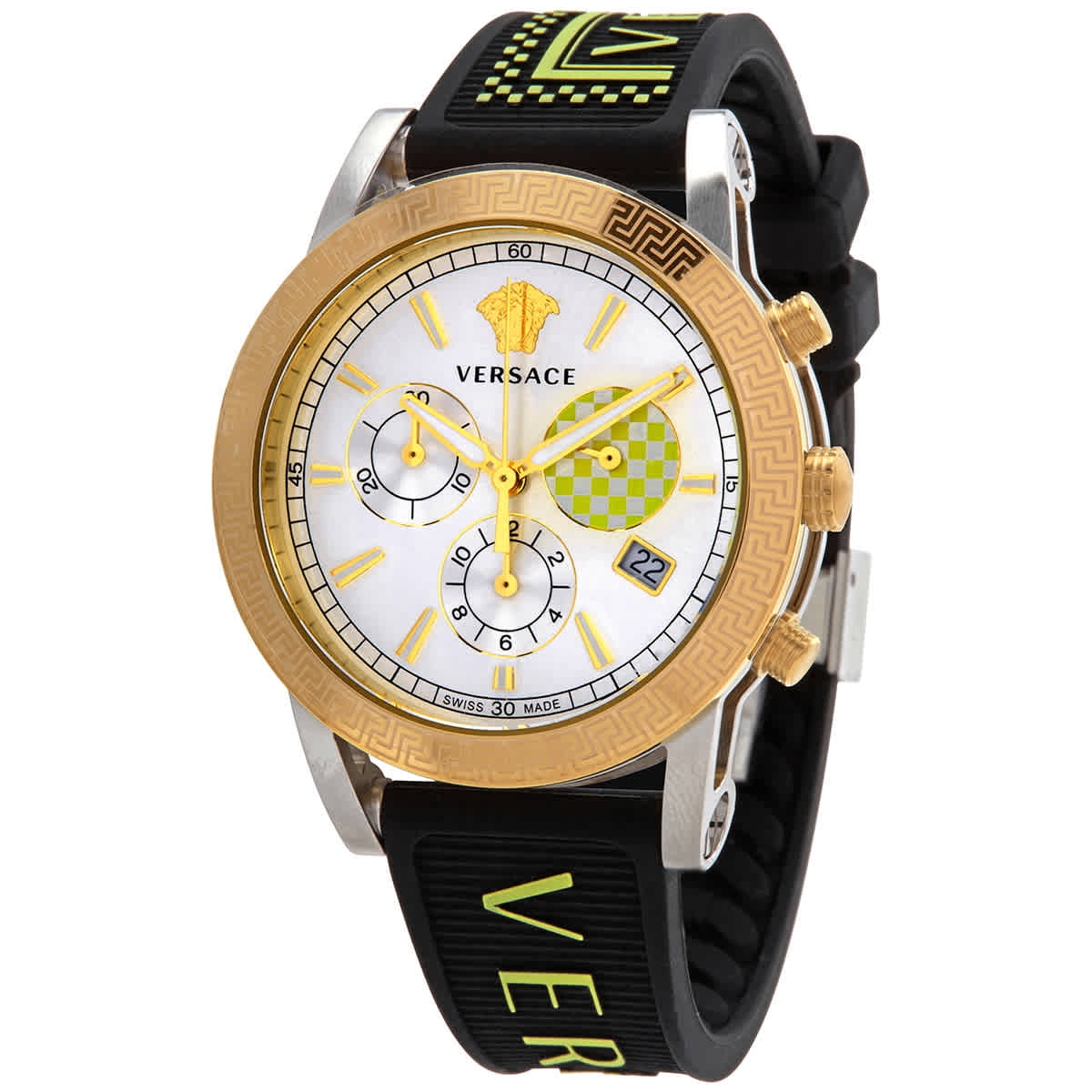 versace silver sport tech watch